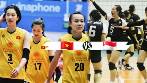 Xem trực tiếp bóng chuyền nữ Việt Nam và Singapore (SEA Games 32)

